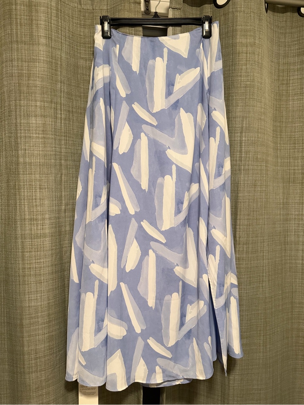 Abercrombie & Fitch Blue and White Abstract Circle Skirt